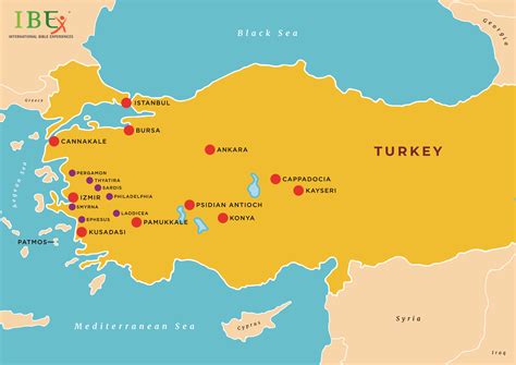 7 Churches In Turkey Map - Printable Maps Online