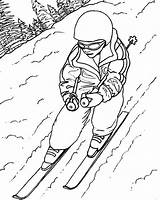 How To Draw People Skiing Coloring Page  Sky Dibujos De sketch template