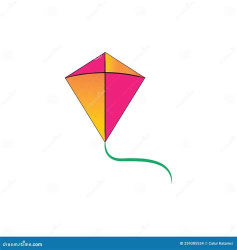 Kite logo design template stock illustration. Illustration of summer - 259385534