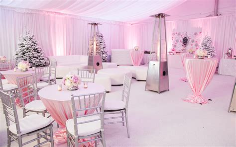 Pink Winter Wonderland Themed Baby Shower - 24/7 Events | Winter wonderland baby shower, Baby ...