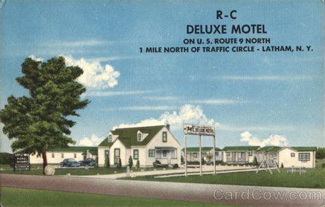 R-C Deluxe Motel Latham, NY Postcard