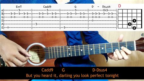 PERFECT Guitar Chords|Lyrics|Tabs Tutorial by ED SHEERAN - Direct Guitar Tutorial - YouTube