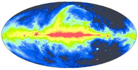 All-sky map in Galactic coordinates (with the Galactic center in the... | Download Scientific ...