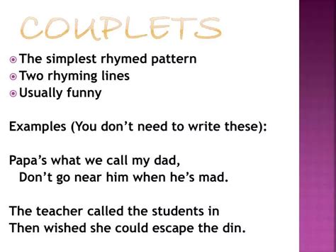 PPT - Couplets PowerPoint Presentation, free download - ID:2578109