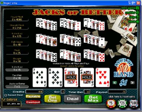 Jacks or Better 10-Hand Online Video Poker - RTG