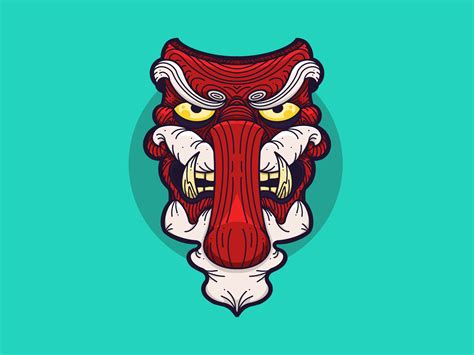 Tengu Mask Illustration | Illustration, Tengu tattoo, Mask drawing