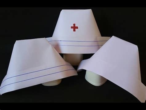 Make a Nurse's Cap in 5 Easy steps - YouTube