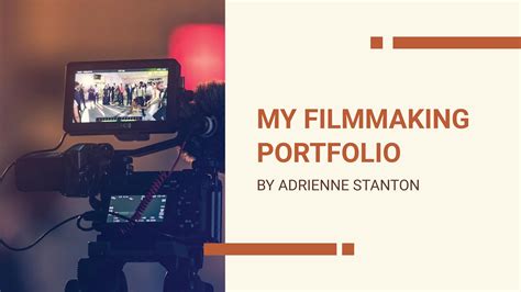 Filmmaker Portfolio Presentation Template - Google Slides, Apple ...