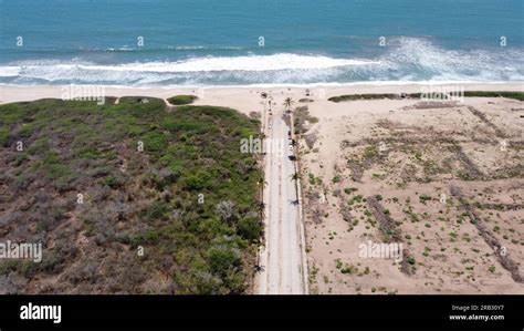 PHOTOGRAPHY WITH DRONE ON THE BEACH OF SINALOA MEXICO Stock Photo - Alamy