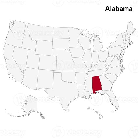 Map of Alabama. Alabama map. USA map 32160179 PNG