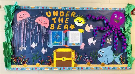 ocean bulletin board | Toddler art projects, Sea bulletin board, Ocean ...