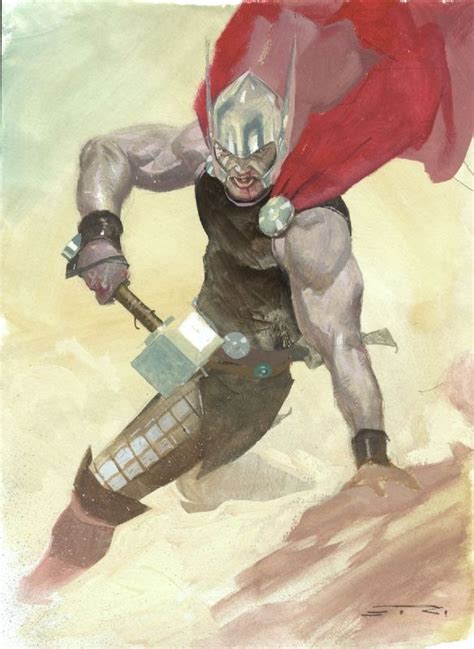 Thor by Esad Ribic | Thor art, Thor comic art, Comic art