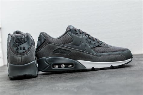 Nike Suede Air Max 90 Essential Dark Grey/ Dark Grey-black in Gray for ...