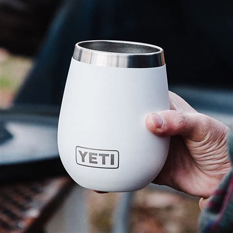 YETI Rambler 10 oz. Wine Tumbler with Magslider Lid, White – ECS Coffee