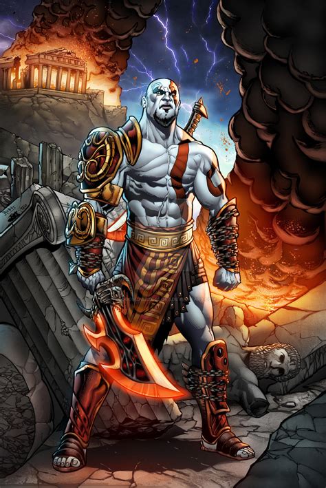 Kratos by TeoGonzalezColors on DeviantArt