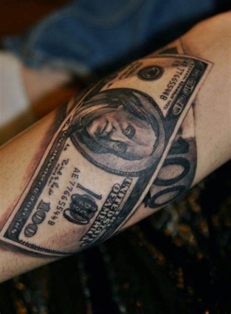 06 Dollar Bill Tattoo Mob Tattoo, Temp Tattoo, Sleeve Tattoos, Temporary Tattoo, 100 Dollar Bill ...