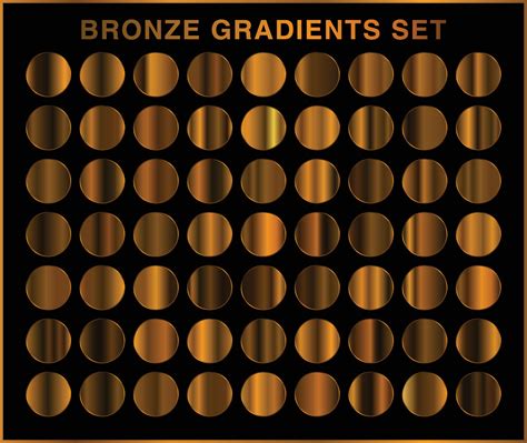 Bronze gold gradients. Collection of beige gradient illustrations for ...