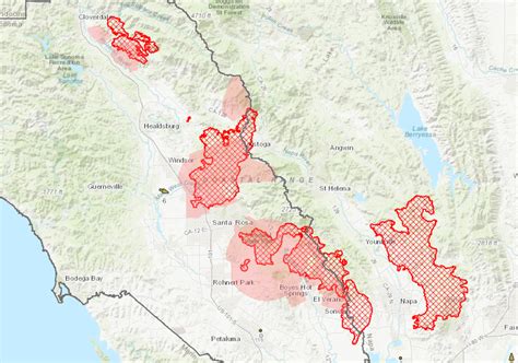 Santa Rosa Fire Map: Latest Tubbs Burn & Damage Locations