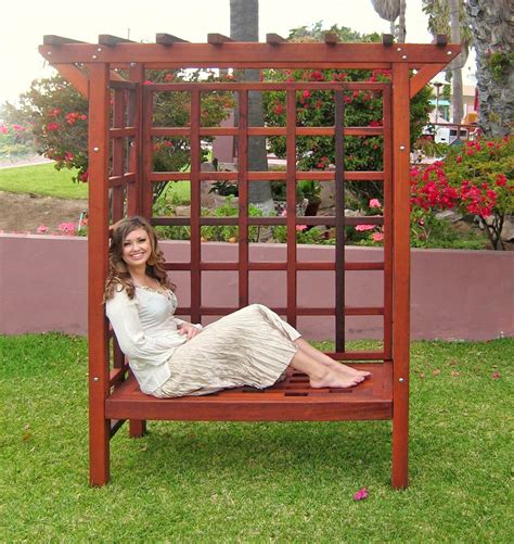 Garden Arbor Bench | Forever Redwood