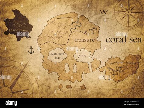 treasure map Stock Photo - Alamy