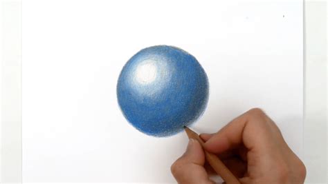 Create a 3D Sphere with Colored Pencils