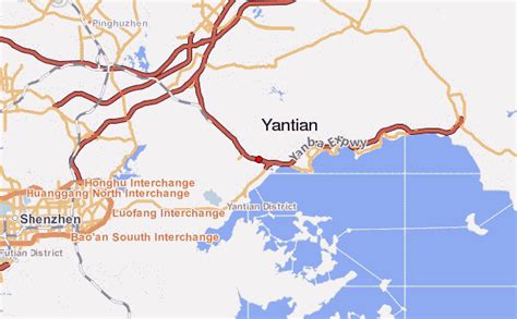 YANTIAN SHENZHEN MAP - ToursMaps.com