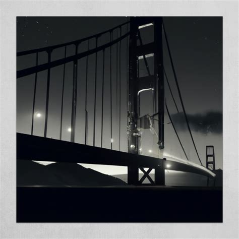 Golden Gate Bridge in Black and White by Landscapes and more