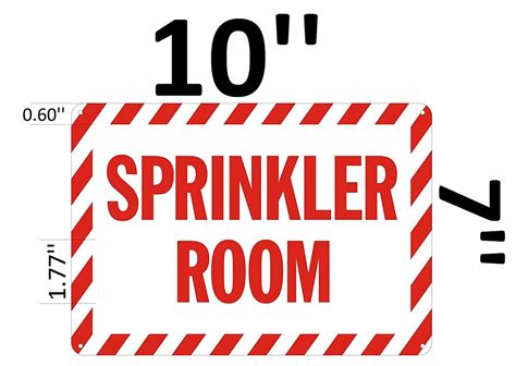 Sprinkler Room Sign - (Reflective !!! Aluminum,RED)