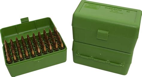 MTM Case-Gard 50 Rifle Ammo Boxes .22-250 to .308 Green RM-50-10 | 15% Off 5 Star Rating Free ...