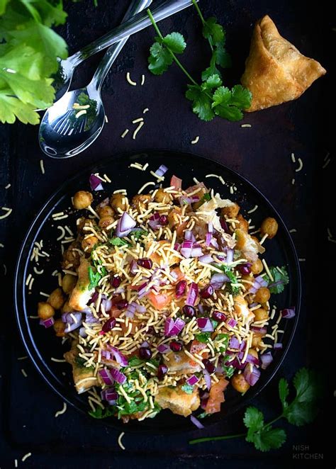 Samosa Chaat | Indian Street Food | Video - NISH KITCHEN