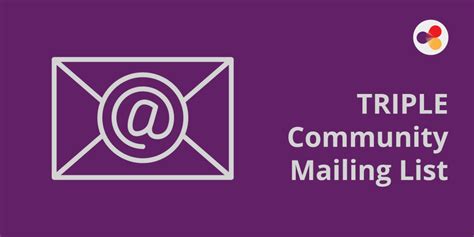 TRIPLE Community Mailing List – Triple