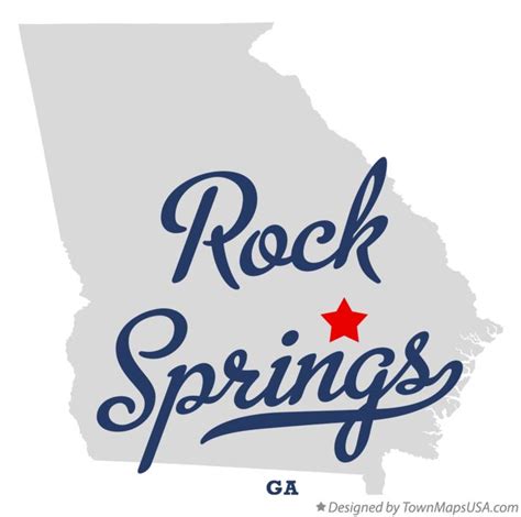 Map of Rock Springs, GA, Georgia