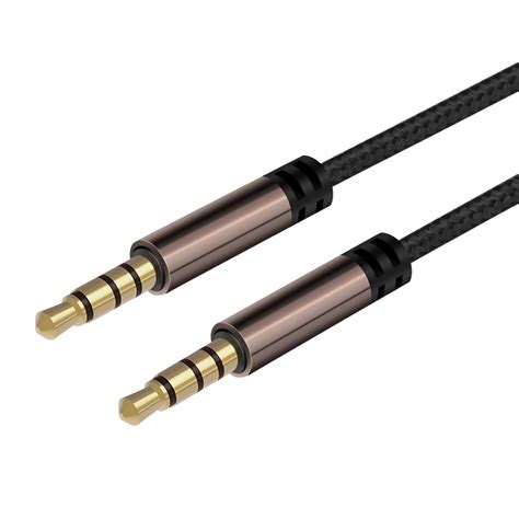 SONGFUL A10 3.5mm Male to 3.5mm Male Audio Cable 4 Sections 3.5mm Jack Stereo Extension Cable ...