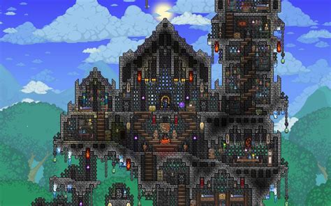 Steam Community :: Screenshot :: Castle / Keep - Throne Room Completed | Terraria castle ...