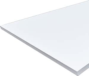 Ergotopia® White Table Top, 180 cm, Robust Desk Top, Ideal for Height-Adjustable Desks, Wooden ...