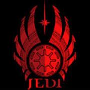Jedi Symbol - Star Wars Art, Red Mixed Media by Studio Grafiikka | Pixels