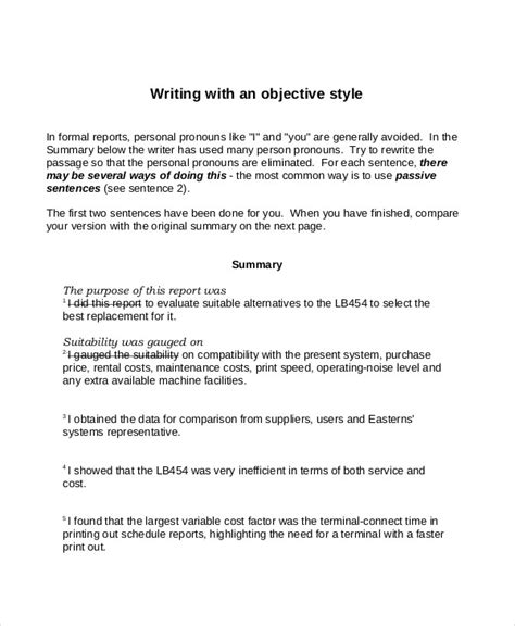 Objective Summary - Examples, Format, How to Write, Pdf