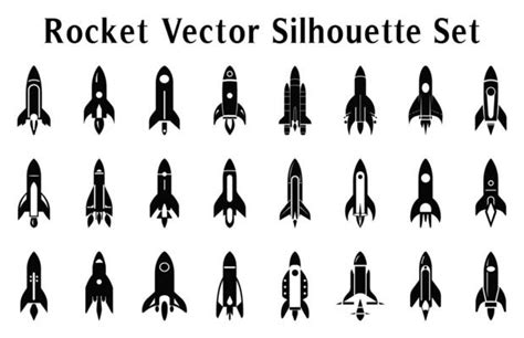 Rocket Ship Silhouette Vector Art, Icons, and Graphics for Free Download