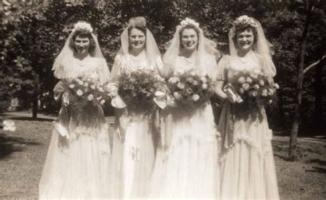 40 Elegant Photos Show Bridesmaids’ Styles in the 1940s ~ Vintage Everyday