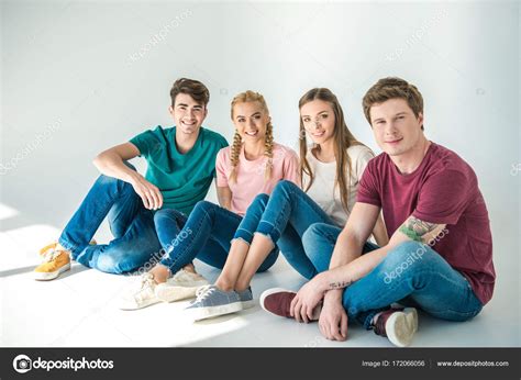 Happy young friends — Stock Photo © AllaSerebrina #172066056