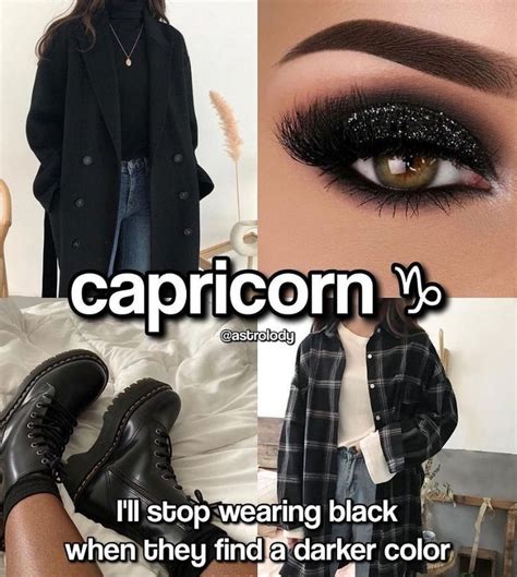 Capricorn | Wearing black, Color, Black