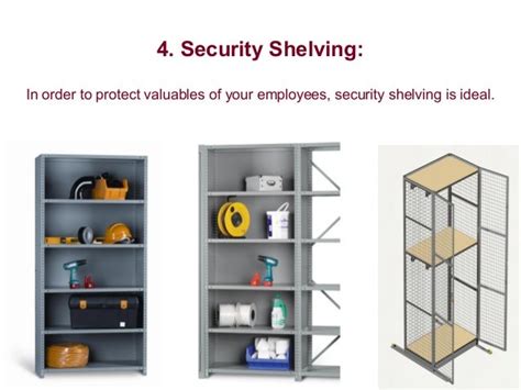 Different types of shelving