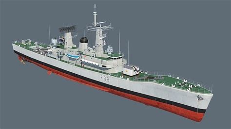 Leander class frigate 3D model | CGTrader