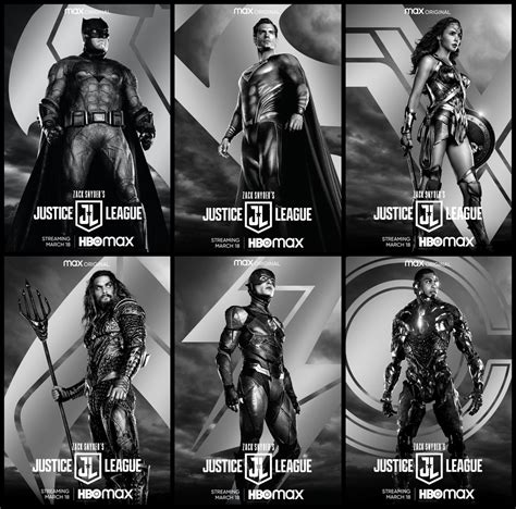 ‘Zack Snyder’s Justice League’ Complete Character Posters, Streaming in ...