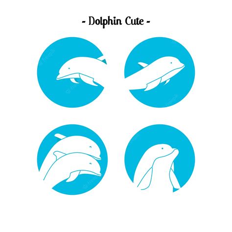 Premium Vector | Dolphin cute