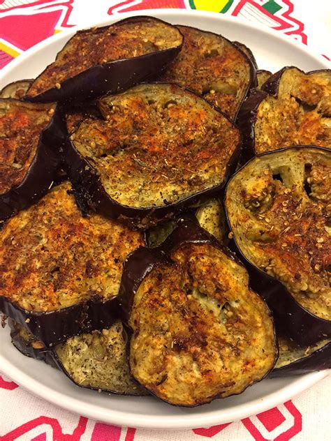 Spicy Garlic Oven Roasted Eggplant Slices Recipe – Melanie Cooks