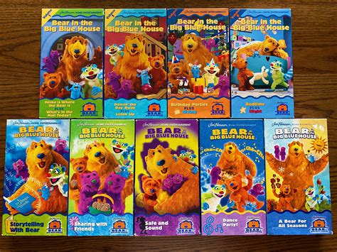 Bear In The Big Blue House VHS Tapes