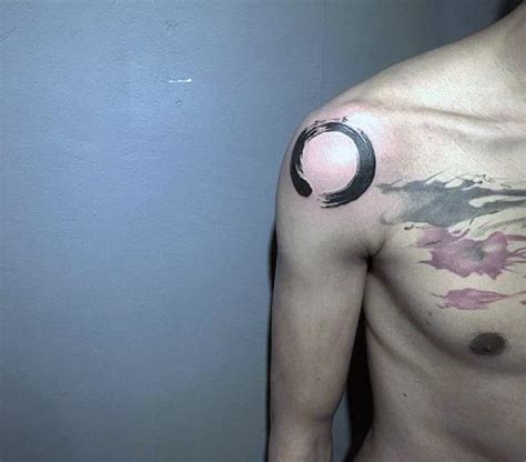 60 Enso Tattoo Designs For Men - Zen Japanese Ink Ideas