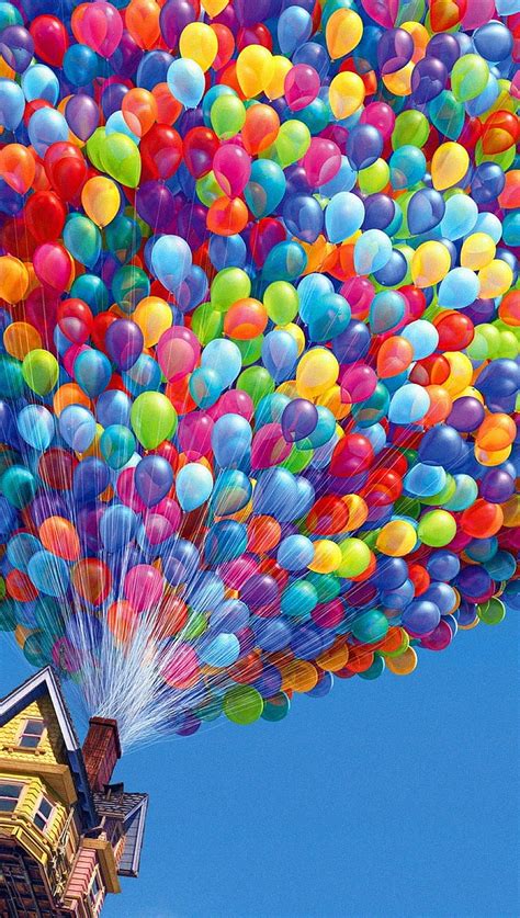 Sky, Up, Moon, House, Balloon, Cloud, Movie, Up (Movie), HD wallpaper | Peakpx