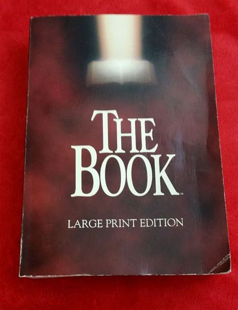 The Book NLT by Tyndale House Publishers Staff (1999, Trade Paperback, Large Type / large print ...